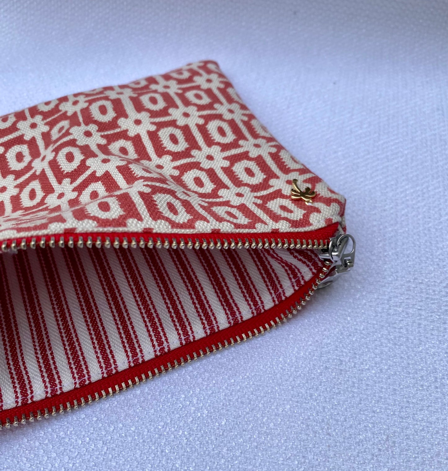 Clutch Bag - Red OR Beige