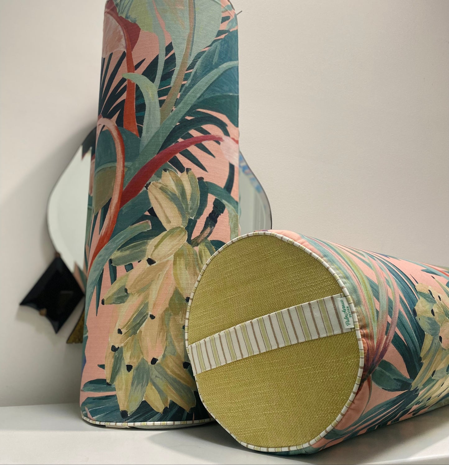 Yoga Bolster - Coral Tropicalia - Pineapple