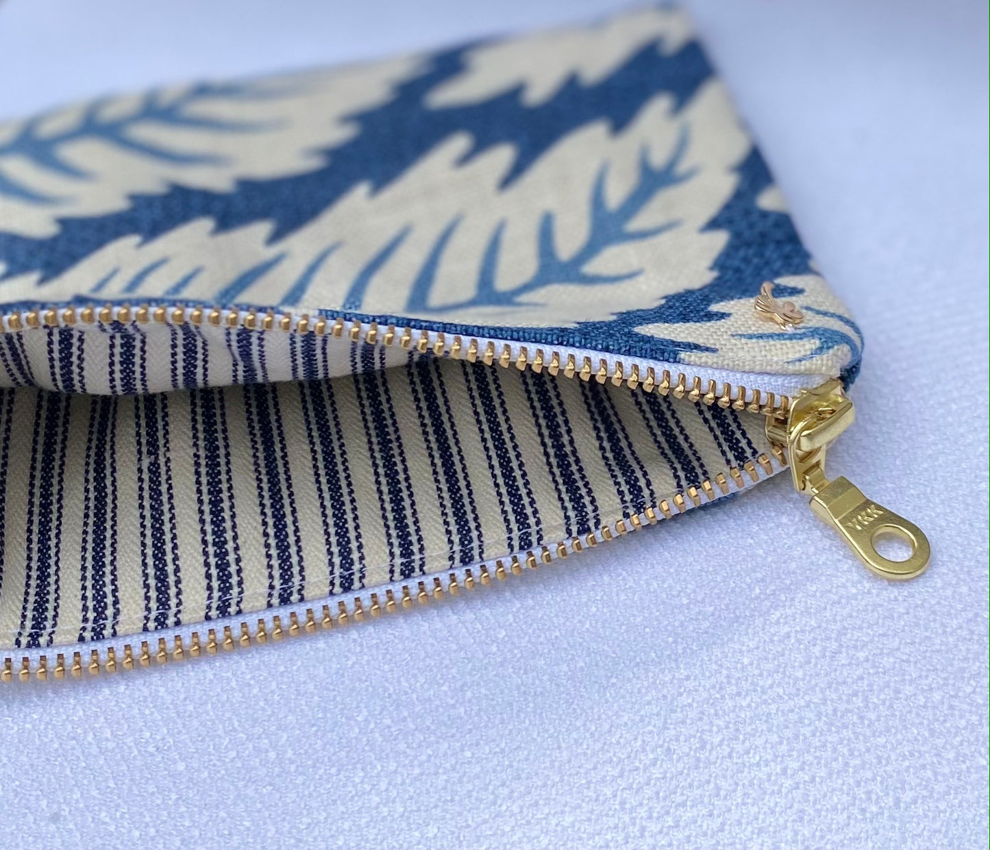 Clutch Bag - Blue Palms