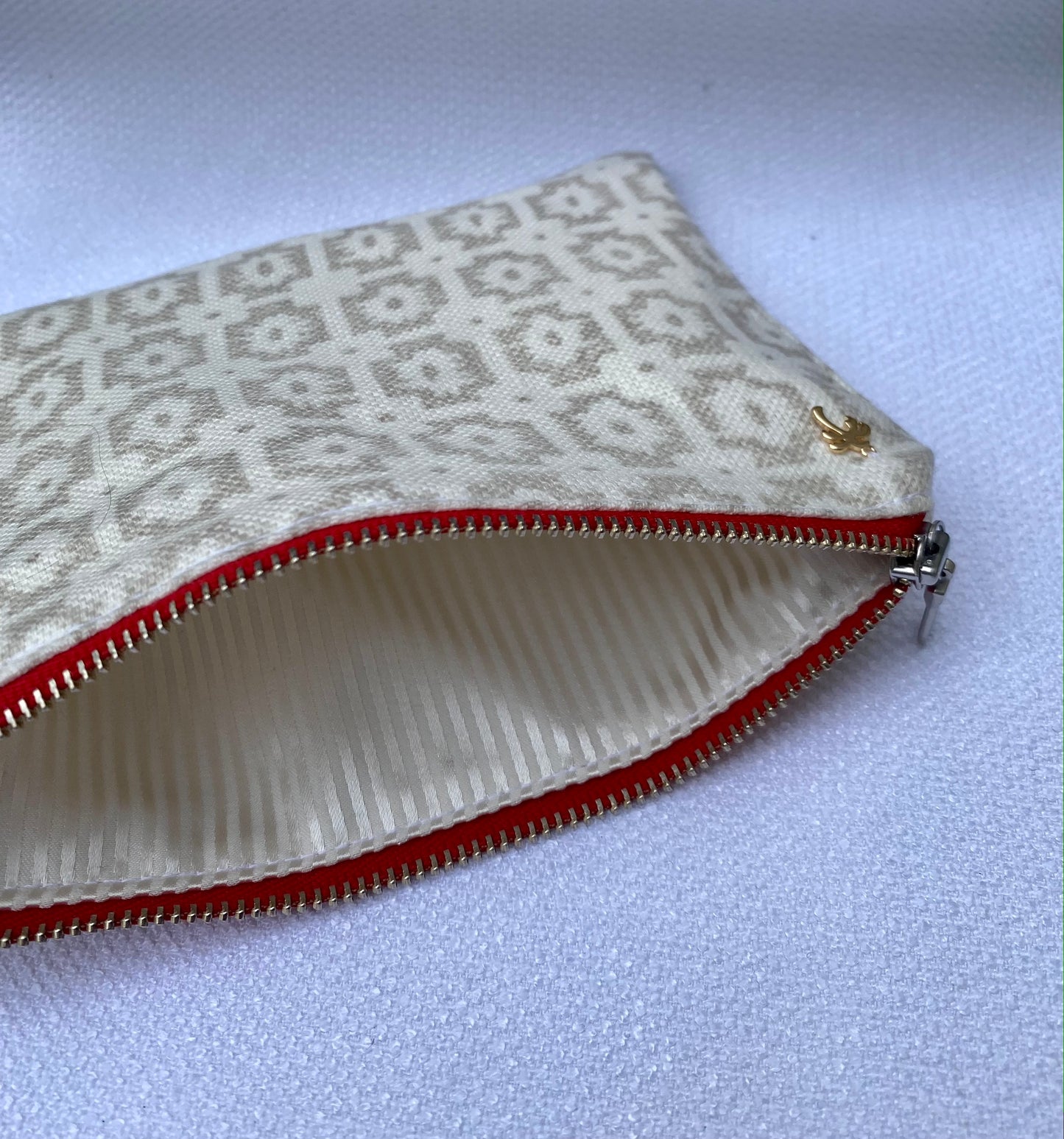 Clutch Bag - Red OR Beige