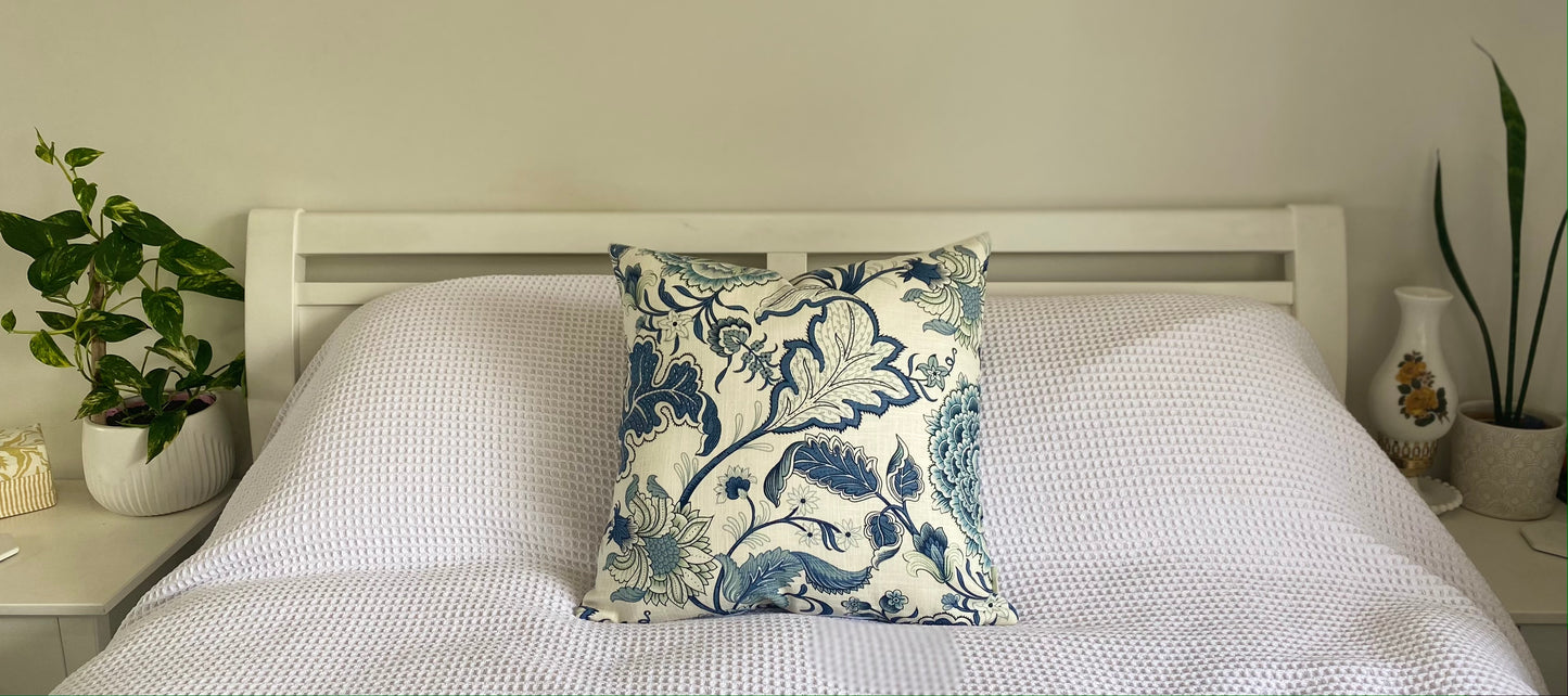 Cushion Cover - Hamptons Blue - 50/50cm